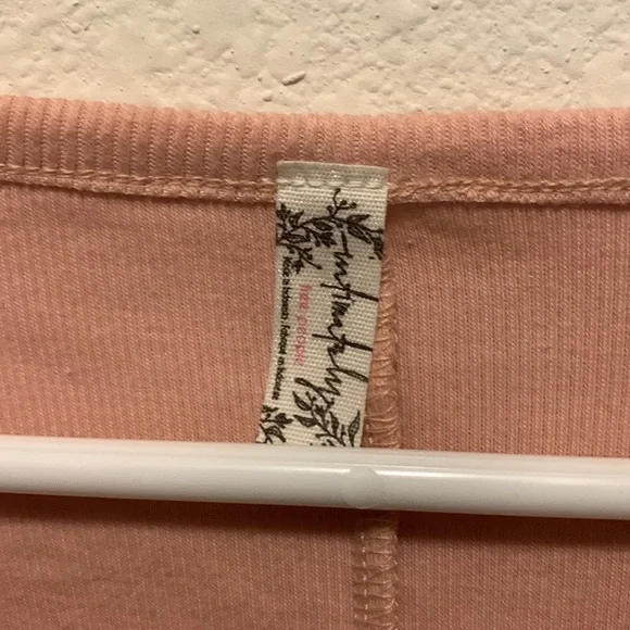 NWT free people pink long sleeve shirt size small - Picture 4 of 5